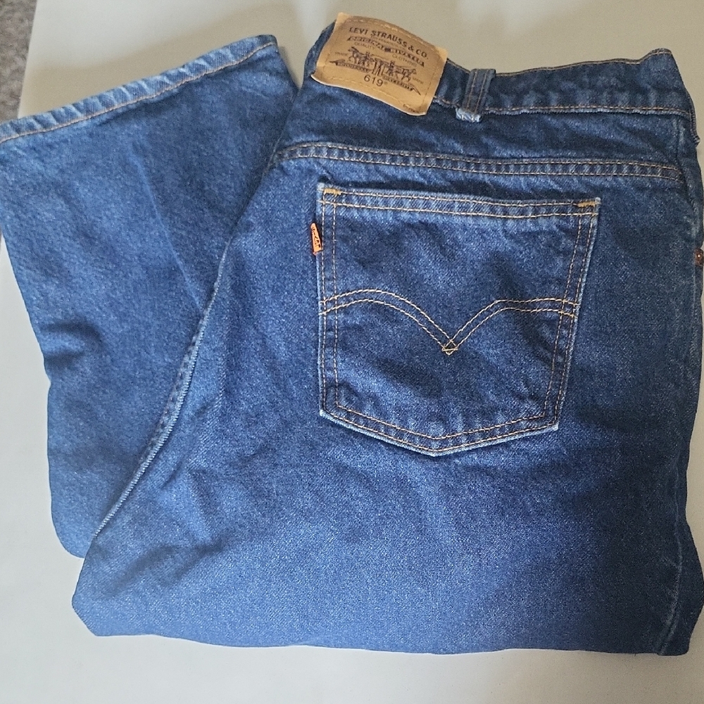 Vintage Levi's 619 Jeans, Orange Tab, Size 38" x 30" Made in Canada!!